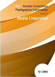 ANNALES UNIVERSITATIS PAEDAGOGICAE CRACOVIENSIS. STUDIA LINGUISTICA